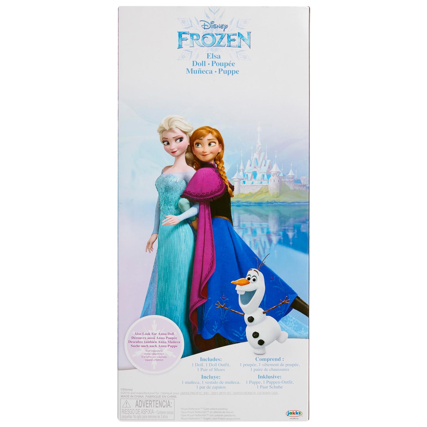 Disney Frozen Elsa Doll with Movie Inspired ICY Blue Outfit, Blue Shoes & Long Braided Hair Style - Approximately 14" Tall, for Girls Ages 3 Year & Up