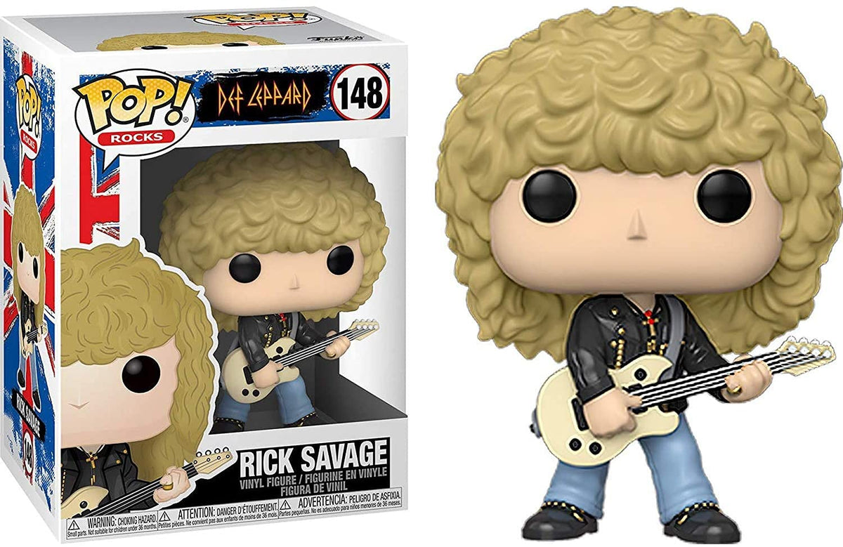 Funko Pop! Rocks: Def Leppard - Rick Savage, Multicolor, Model:40126