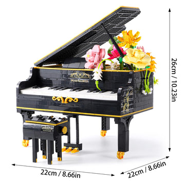 1306pcs Mini Ideas Piano Model Building Block Set, Music Lovers Collection Set, The Best Gift for Boys and Girls
