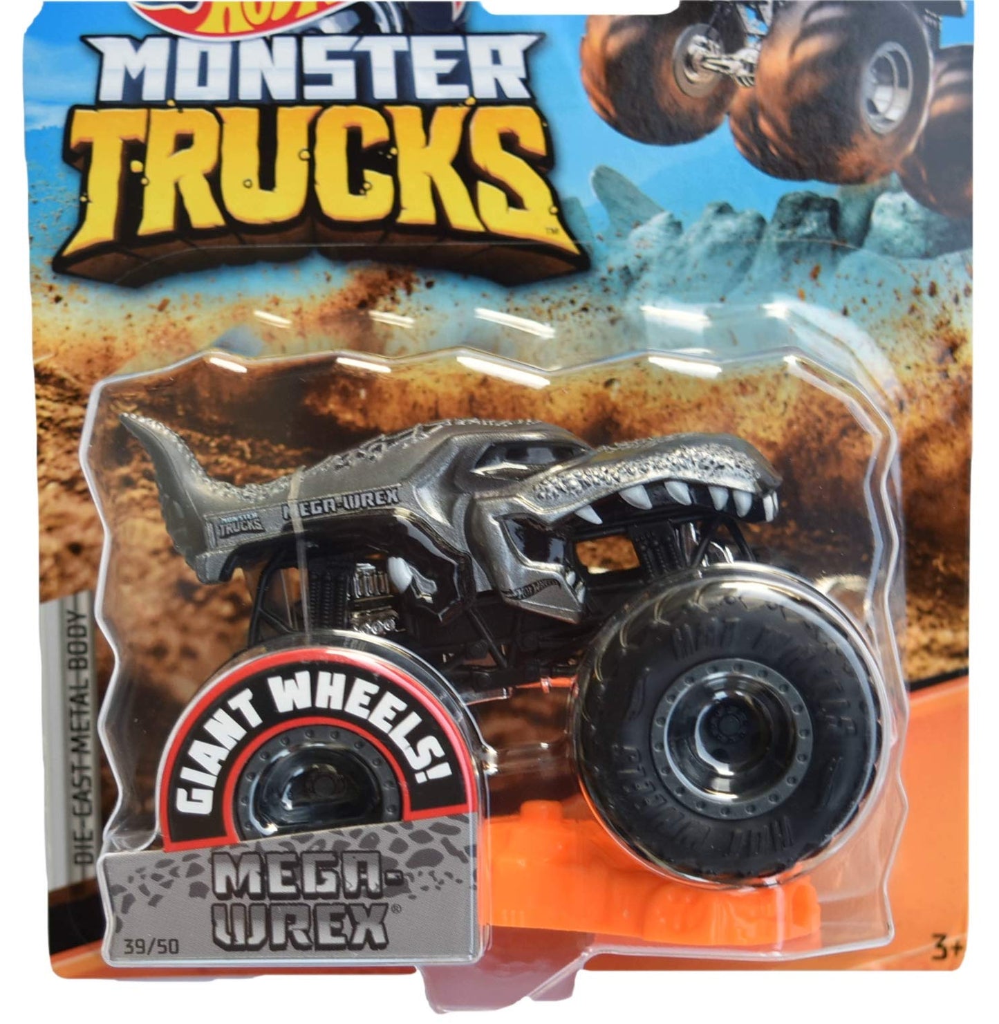 Hot Wheels Monster Trucks Mega Wrex 39/50, Gray