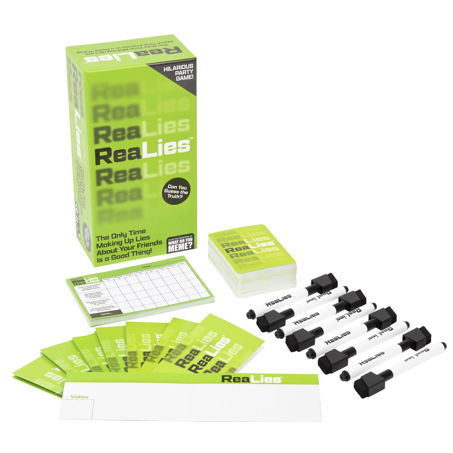 ReaLies - The Hilarious Party Game of Truths and Lies That Tests How Well You Know Your Friends - by What Do You Meme?