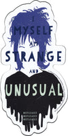 Beetlejuice - Lydia Silhouette I Myself Am Strange and Unusual - Die Cut Sticker/Decal
