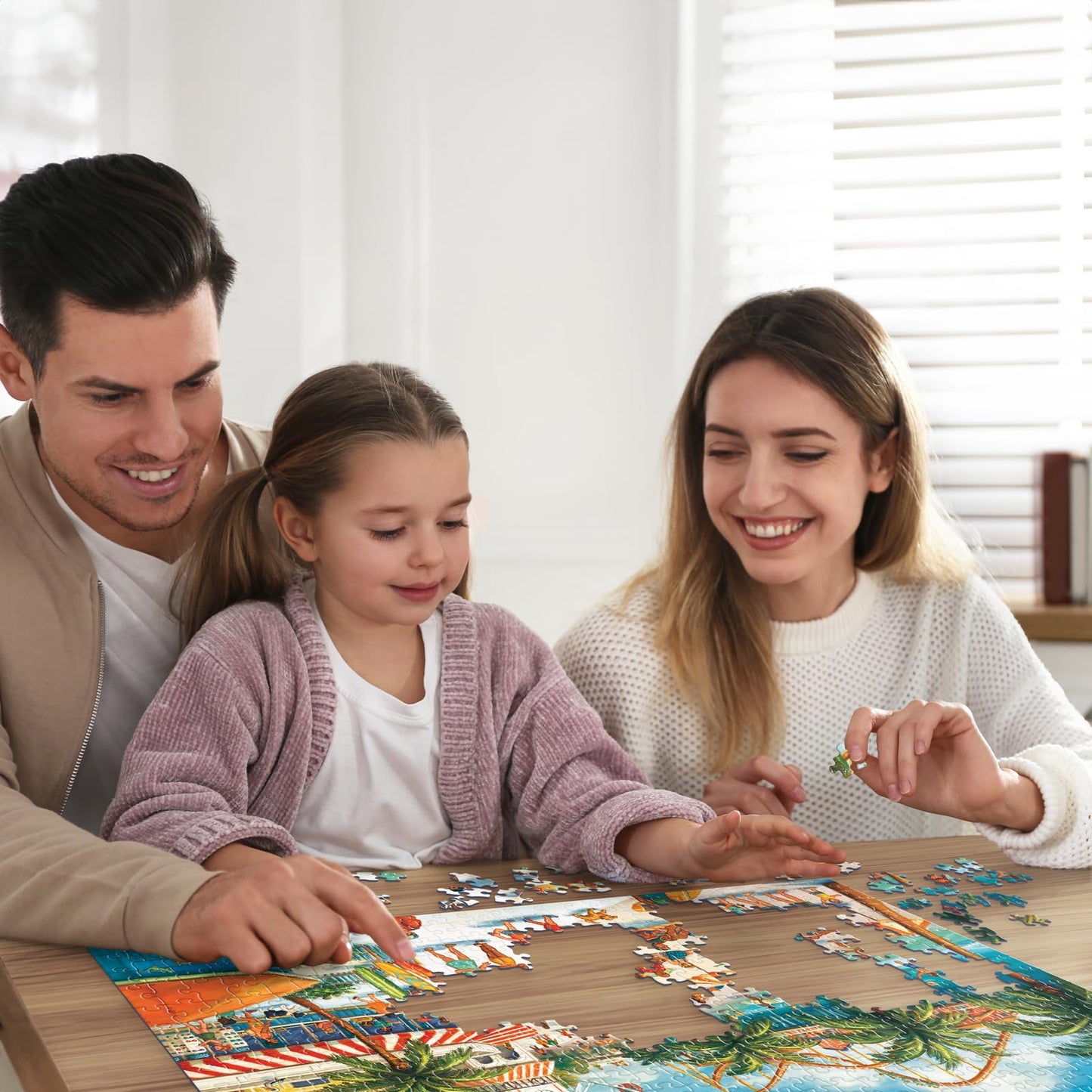 Boardwalk Seaside Carnival 500 Piece Jigsaw Puzzle Beach Summer Fun Puzzles with Premium Box, Gift for Adults and Family 16"x20"
