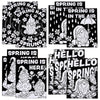 Fun Express Color Your Own Spring Gnome Fuzzy Posters - 12 Pieces