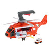 Matchbox Emergency Helicopter Vehicle & Game Set, Large 16" Helicopter Transformable to Rescue Station, Hand Operated Propellers, with 1/64 Scale
