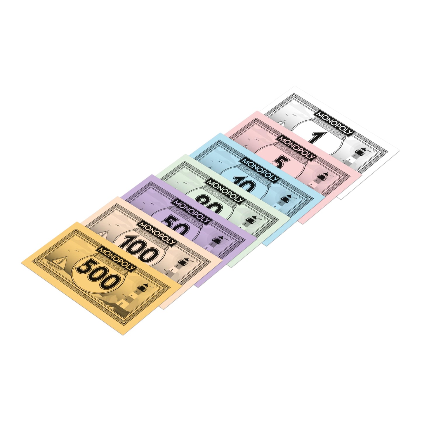 Monopoly Board Game Newport Edition: 2-6 Players Family Board Games for Kids and Adults, Board Games for Kids 8 and up, for Kids and Adults, Ideal