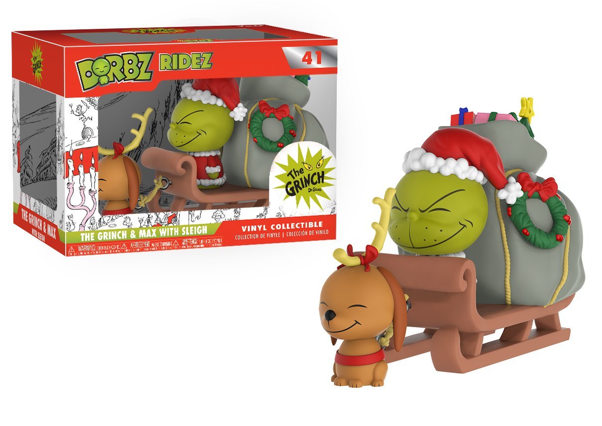 Funko Dorbz Ridez: The Grinch - Max On Sled Collectible Vinyl Figure