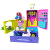 Barbie HDY91 Extra Travel Set with 2 Exclusive Puppies and Doll Figurines, Swimming Pool, Slide, Party Room and Accessories, Children's Toy, from 3