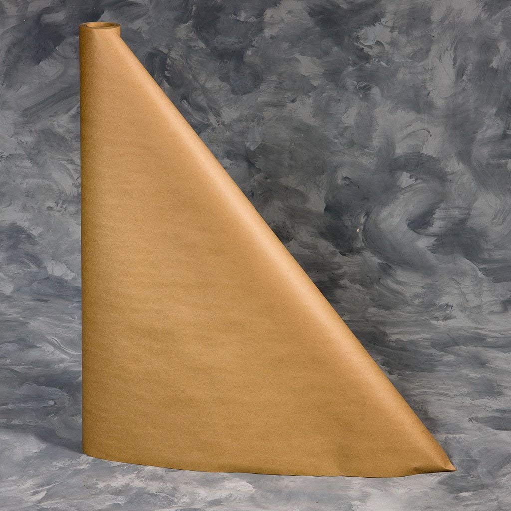 N. F. String & Son, Inc. 100 Foot Plain Brown Kraft Paper Table Covers