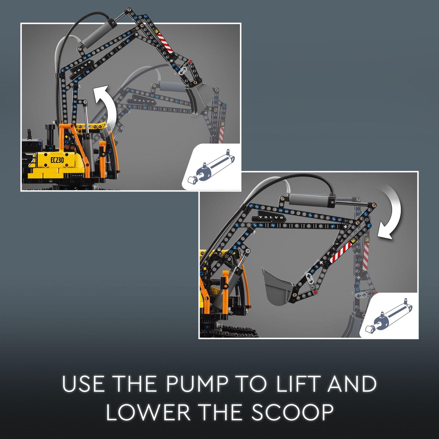 LEGO Technic Volvo FMX Truck & EC230 Electric Excavator Building Toy, Volvo Truck Toy with 2 Model Vehicles, Great Gift for Boys and Girls Ages 10 and