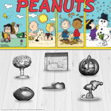 Monopoly Peanuts Board Game, Play as Snoopy on Sled, Baseball Cap, Kite Eating Tree & More, Officially Licensed and Collectible Monopoly Game Based On