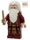 LEGO Harry Potter: Ablus Dumbledore Minifigure in Red Robes with Wand