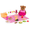 Li'l Woodzeez - 20 Pieces Picnic Playset with Baby Bear, Toy Picnic Basket & Blanket, Play Food & Accessories, Doll Playset for Imaginative Play, Gift