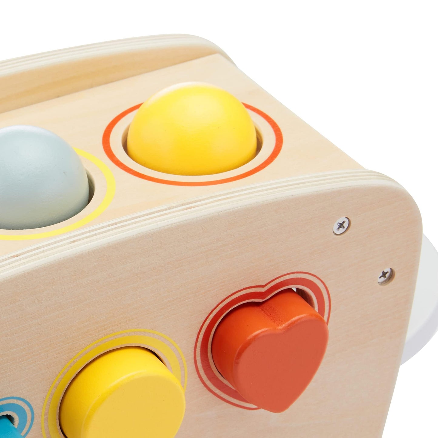 Amazon Basics Musical Pounding Bench With Xylophone and Shape Sorter Educational Toy for Toddlers, Developmental Learning Toy, Age 18M+, Boy Girl