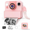 Kids Camera Instant Print with Flip Lens, 1080P HD Video Inkless Toddler Digital Camera with 32GB Card, Portable Travel Christmas Birthday Gift for