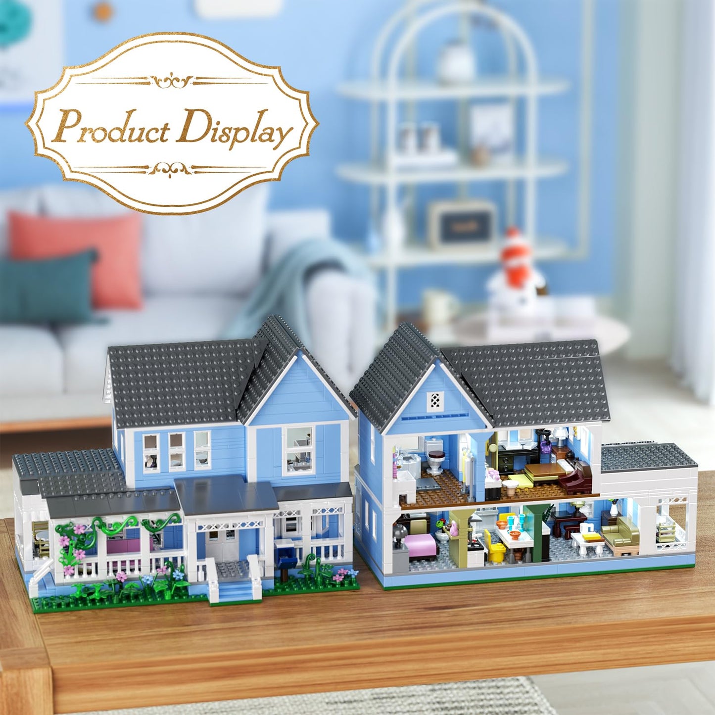 Gilmore House in Stars Hollow Luke’s Diner Movie Building Block Toys Set Compatible with Lego, Mothers Day Gift Decor and Collectibles for Family