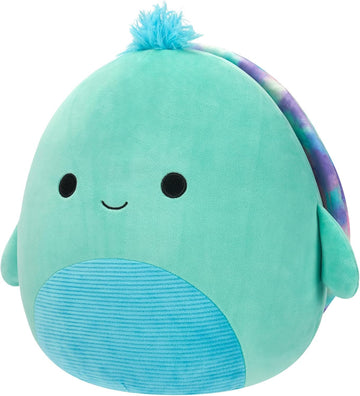 Squishmallows Original 7 Inch Cascade Teal Turtle with Tie-Dye Shell - Official Jazwares Plush