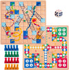 Toysery 2 in 1 Board Games Set. Complete with Ludo Board Game Plus Snakes and Ladders Set