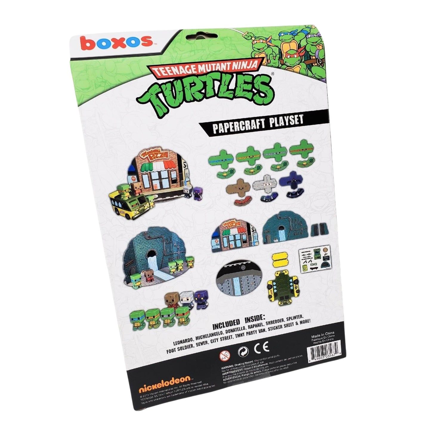 Funko Teenage Mutant Ninja Turtles Papercraft Playset