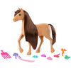 Barbie Mysteries: in Search of The Lost Mare Horse Hairstyles, Doll Toy Horse with Extra Long Mane, Comb and Hair Accessories, Inspired by The Series
