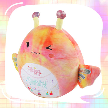 AWNOGKUE Stuffed Animal Butterfly Plush Toys 12 Inch Soft Unicorn Plushies Pillow Cute Rainbow Plushies Room Decoration Birthday Gifts for Kids