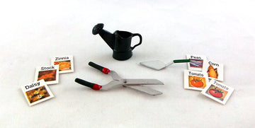 Classics Dollhouse Miniature Garden Set with Seed Packets #IM69020