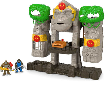 Fisher-Price Imaginext Preschool Toy Gorilla Fortress Playset with Poseable Figures & Accessories for Pretend Play Ages 3+ Years