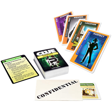 Winning Moves Clue Suspect Card Game, Portable Edition of Clue