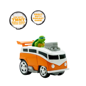 Teenage Mutant Ninja Turtles, 1:64th Diecast Shell Riders Set, Classic Styling, Leo, Raph, Donatello, and Mikey
