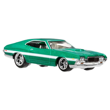 Hot Wheels Premium Fast & Furious 1972 Ford Gran Torino Sport, 1:64 Scale, Green