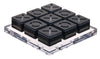 LuxLand Home Modern Tic Tac Toe for Home Decoration Black Acrylic XO with Clear Base Decorative Tic Tac Toe Table Top Decoration Coffee Table Decor