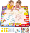 KIZZYEA Toys for 2 3 4 5 6+ Years Old Boys Girls, Water Doodle Mat for Kids, Large Coloring Painting Writing Magic Mat with Neon Colors, Educational