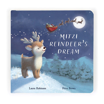 Jellycat Mitzi Reindeer’s Dream: A Baby Board Book Children's Book - Baby Gift