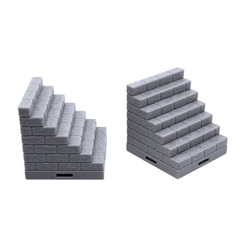 EnderToys Locking Dungeon Tiles - Bridge Over Lava, Terrain Scenery Tabletop 28mm Miniatures Role Playing Game, 3D Printed Paintable