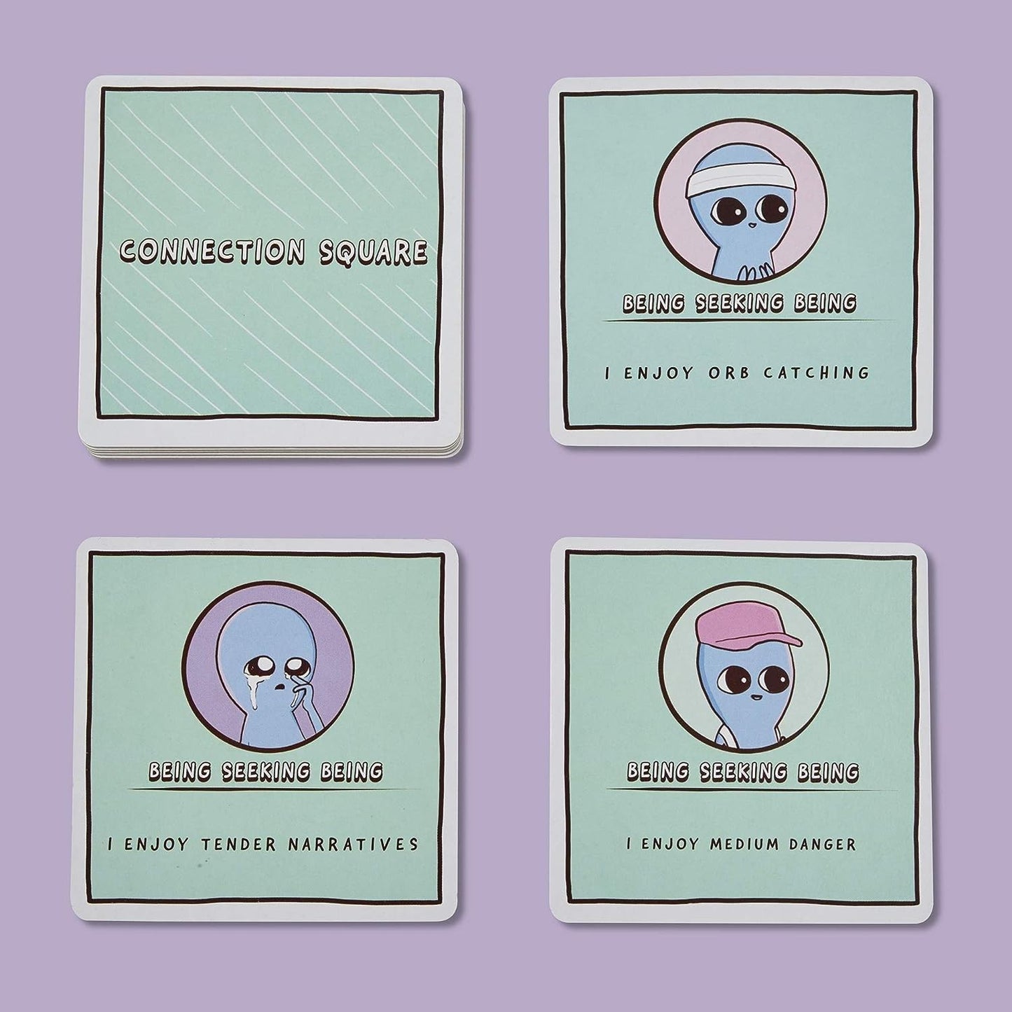 Hasbro Gaming Sweet Existence, A Strange Planet Family-Friendly Party Card Game Inspired by The Webcomic and Books by Nathan W. Pyle, for Ages 13