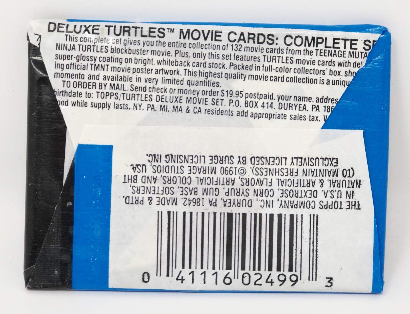 Topps 1990 Teenage Mutant Ninja Turtles Animation Cards 2nd Series