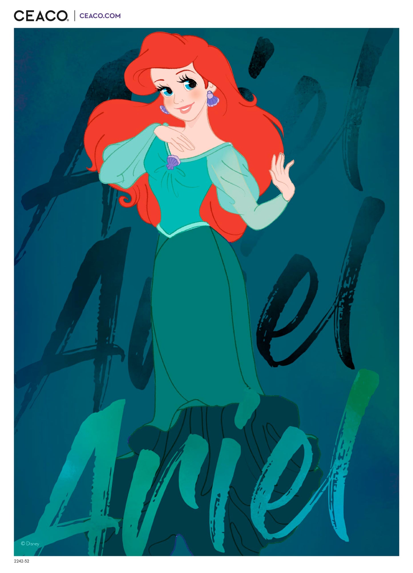 Ceaco - Disney Princess Ariel - 300 Piece Jigsaw Puzzle for Kids Ages 8+