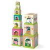 HABA On The Farm Stacking & Nesting Cubes - 10-Piece Montessori Toys for Toddlers, Award-Winning Educational Stacking Toy & Farm-Themed Blocks