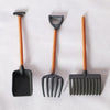 ZhangyiHot 3 Pcs Dollhouse Miniatures, 1/12 Scale Miniature Dollhouse Farm Tool Accessories, Plastic Mini Farm Tool Shovel Rake for Micro-Landscape