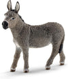 Schleich Farm World Realistic Donkey Animal Figurine - Highly Detailed and Durable Farm Animal Toy, Fun and Educational Play for Boys and Girls, Gift