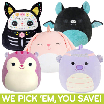 Squishmallows Mystery 12-Inch 2-Squish Value Pack - Get Two Jumbo Official Jazwares Plush for Less - Collectible Soft & Squishy Stuffed Animal Toy