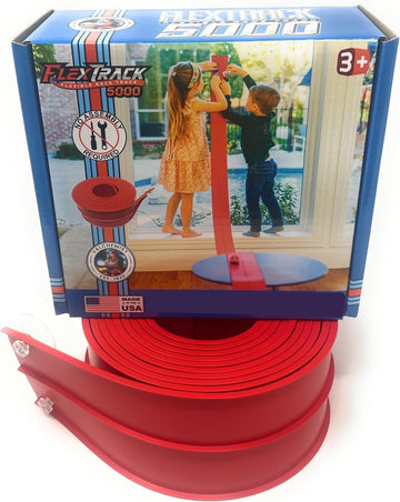 Valchemist FlexTrack 5000 Flexible Race Car Track for Kids Toy with Suction Cups Compatible with Hot Wheels and Diecast 1/64th Cars and More 15 Feet