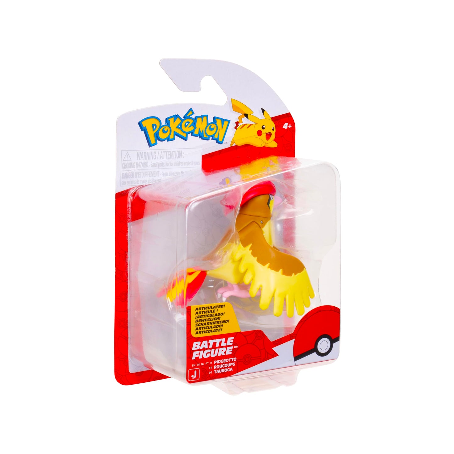 Pokemon Battle Figure, Pidgeotto Action Figure, 3 inches