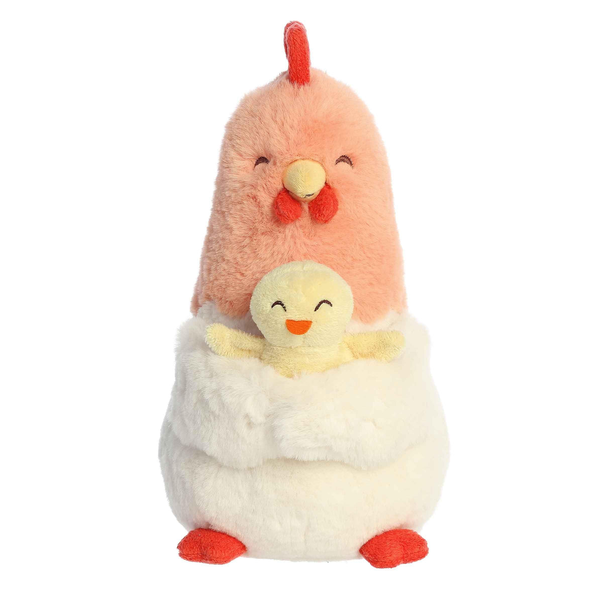 Ebba Snuggawugs 11" Cluck Chicken & Cheepy Chick Baby Stuffed Animal