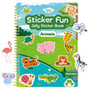 CREATIVETREES Jelly Sticker Book for Kids 3-6 Years, Reusable Large Sticker Book for Toddlers, Easy to Clean Waterproof, Road Activity for Kids