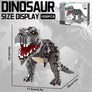 Myth Qholve Tyrannosaurus Rex Building Block Toy Realistic Dinosaur Model Kit STEM Educational Construction Bricks for Kids & Adults, Collector’s Gift