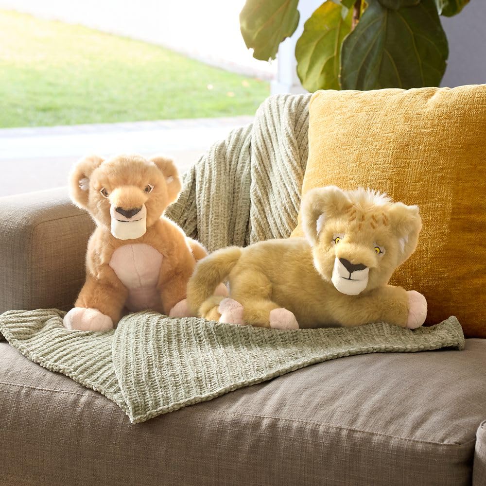 Disney Store Official Mufasa Plush - Detailed Plushie Inspired by Mufasa: The Lion King 2024 - Cute Stuffed Animal for Kids with Embroidered Features