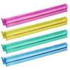 LinaLife 4Pcs Colorful Mahjong Rulers Mahjong Rack Set Multicolor Mahjong Rack Pushers Acrylic Tile Holders for American Mahjong, Game Nights, Clubs