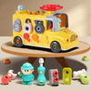 iPlay, iLearn Toddler Busy Bus Toy, Kids Take Apart School Bus W/Tools, Steering Wheel & Gears, Push Go Assemble Truck, STEM Learning Fine Motor