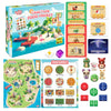 The Fidget Game Fraction Food Frenzy, Fractions Game for Kids, Grades 1-3, Ages 6-9, Math Board Game, Identify Halves, Fourths & Part-to-Whole